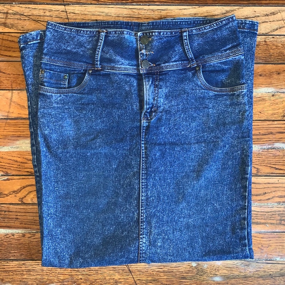 Long Denim Skirt